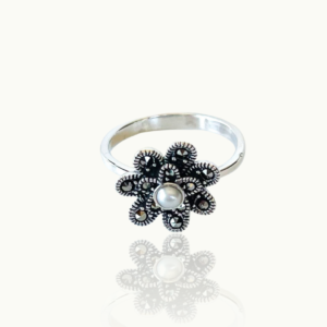 Marcasite Freshwater Pearl Ring