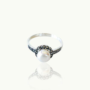 Marcasite Freshwater Pearl Ring