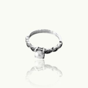 Marcasite Freshwater Pearl Ring