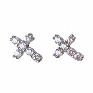 CZ Cross Stud