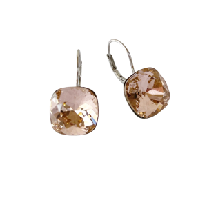 Vintage Rose Swarovski Crystal Earrings