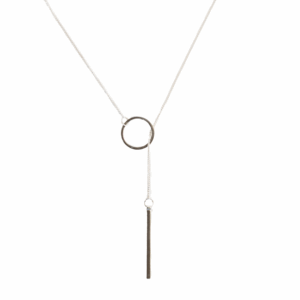 Circle Sliding Bar Necklace