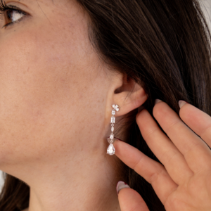 CZ Bridal Stud Earrings