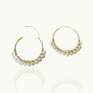 Freshwater Pearl Hoops