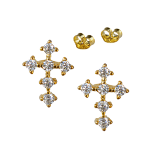 CZ Cross Stud