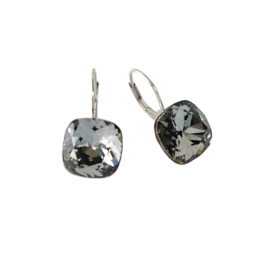 Silver Night Swarovski Crystal Earrings
