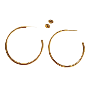Half Round Stud Hoops