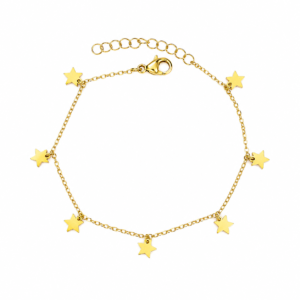 7 Dangling Star Bracelet