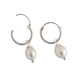 Drop Pearl Sleeper Earrings