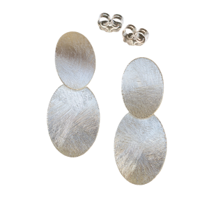 Double Oval Stud Earrings