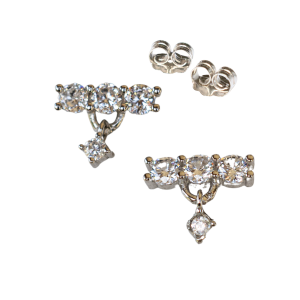 CZ Bar Studs