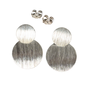 Double Coin Stud Earrings