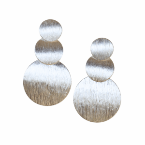 Triple Coin Stud Earrings