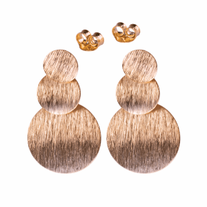 Triple Coin Stud Earrings