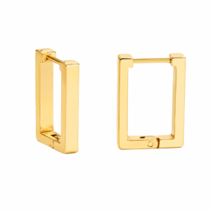 Rectangle Square Huggie