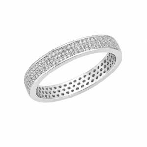 CZ Pave Eternity Ring