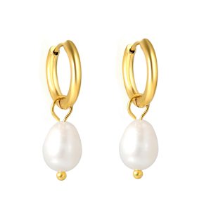 Pearl Sleeper Earrings
