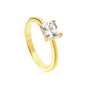 Square CZ Ring