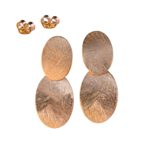 Double Oval Stud Earrings