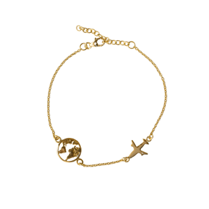 Globe & Jet Bracelet