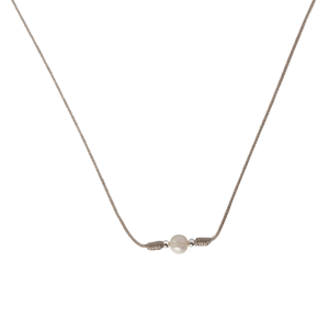 Freshwater Pearl Nude Silk Necklace