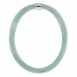 Sea Green Leather Necklace