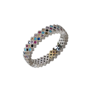 Multi Colour Eternity Ring