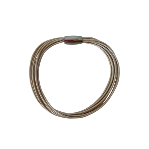 Beige Leather Bangle
