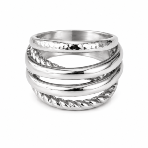 Multiple Detailed Band Ring