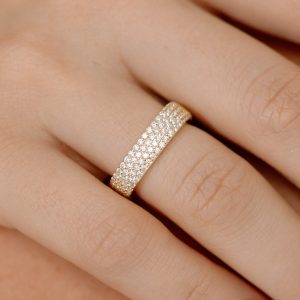 CZ Square Eternity Ring