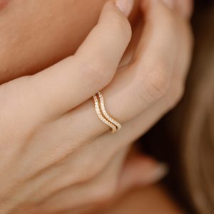 CZ Wavy Eternity Ring