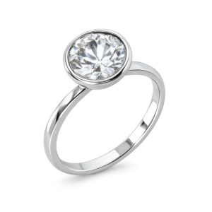 Silver Clear Swarovski Crystal Ring
