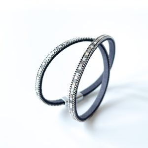 Light Grey Leather Arm Wrap