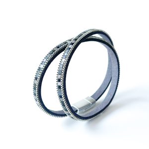 Dark Grey Leather Arm Wrap