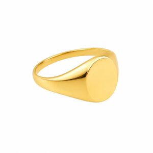 A gold signet ring