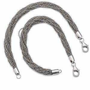 Silver Multiple Dotted Chain Bracelet