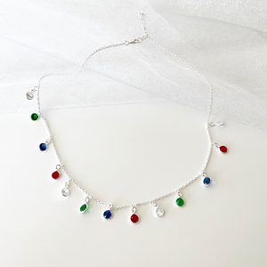 Multi Colour CZ Necklace