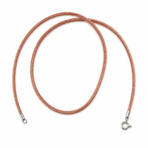 Bronze/Rosegold/Multiple Twisted Silk Threads Necklace