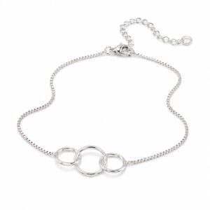 3 Circle Box Chain Bracelet