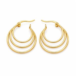 Elegant Multi-Layer Hoops