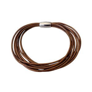 Bronze Leather Bangle