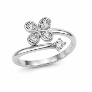 CZ Flower Ring