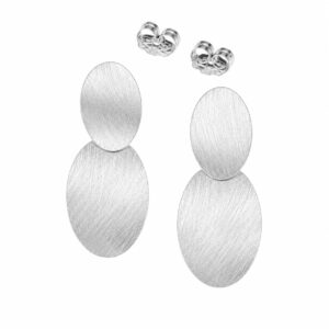 Double Oval Stud Earrings