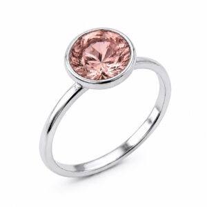 A silver Vintage Rose Swarovski Crystal Ring