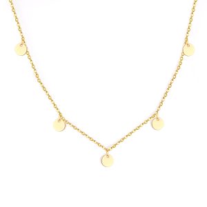 5 Coin Necklace