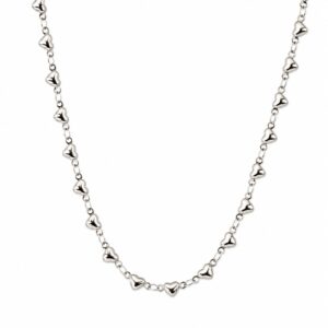 Necklace showing Small Shiny Hearts Necklace