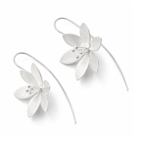 Elegant Flower Drop Earrings