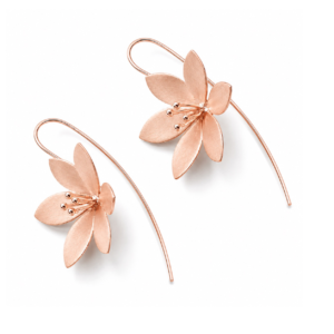 Elegant Floral Drop Earrings