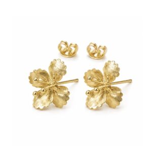 Layered Textured Floral Studs