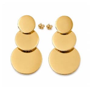 3 Coins Stud Earrings
